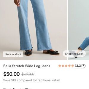 Quince Light Blue Flare Jeans